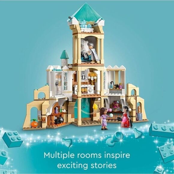 LEGO King Magnifico’s Castle 43224 Disney Wish Interlocking Block Building Set - Picture 7 of 10